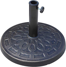 Arco Iris Base per Ombrellone, per Aste da 38-50 mm, Resistente Alle Intemperie, Giardino & Balcone, Ø 49,5 cm, Nero