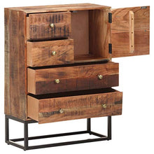 vidaXL Credenza 65x30x90 cm in Legno Grezzo di Acacia