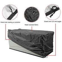 Cobeky, copertura per esterni e esterni, impermeabile, impermeabile, per esterni, dimensioni: 48 x 61 x 51 cm, colore: nero
