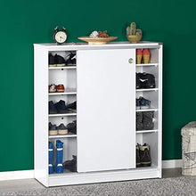 ADORE Diamond Armadio Multiuso, Pannello di truciolato, Bianco, 91x105x37 cm