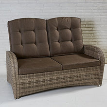 La casa di Caesar di 2 Sitzer Living Sofa Torino rabida Natur Intreccio polyrattan divano da giardino