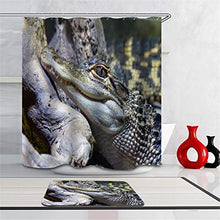LIYAN Combinazione Bagno. Immagini Chiare E Colori Vivaci Rendono Il Tuo Bagno Pieno di Vita. Accessori da Bagno. Coccodrillo Feroce.