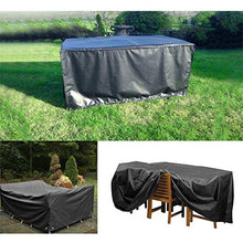 litulituhallo - Copertura quadrata per tavolo da giardino, impermeabile, 120 x 120 x 74 cm