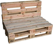 clc Divano divanetto 2 posti in Pallet EPAL per Interno, Interni -Made in Italy- Legno, 120x80x78
