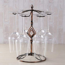Hanks' shop - Scaffale per bicchieri da vino, stile rustico, a forma di diamante