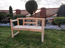 Wojtczak - Panca da giardino in legno, 118 cm