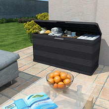 vidaXL Baule da Giardino 280 L Nero