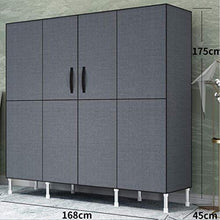 CXVBVNGHDF Armadi in Tessuto Armadio Portatile Facile da Montare con 3 Ripiani e Binario per Guardaroba per riporre Camera da Letto/Soggiorno