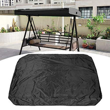 Baldacchino Altalena in Poliestere Placcato Argento Tettoia Altalena Antipolvere Resistente agli Strappi, per Piante da Giardino all'aperto(Black)