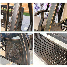HLZY Grande aliante all'aperto con Supporto, Patio Swing con Cuscini e baldacchino, Sedia a Sdraio all'aperto Arredo Esterno all'aperto Swing Seden Benco all'aperto Portico