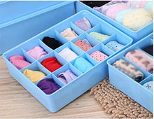 C-J-Xin - Scatola portaoggetti in plastica, per riporre biancheria intima, calzini, mutandine, per camera da letto, costume, tre pezzi Pink 3 Pcs