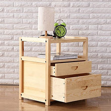 FEANG Camere da Comodino Multifunzione Moderno Comodino Minimalista cassettiera ripiano e 2 cassetti, tavolino per Soggiorno Camera da Letto