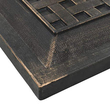 vidaXL Base per Parasole Quadrata Poliresina 12 kg Bronzo Supporto Ombrellone