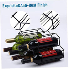 Vino Wine Rack bagagli Holder 7 Bottle Holder Wine Rack Tribuna del risparmiatore dello spazio Protector controsoffitto libero basamento del Wine Rack