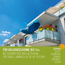 Sopporto ombrellone 4smile ringhiera balcone Sunnyboy - ombrelloni fino a Ø 2m - Made in Germany Porta ombrellone da balcone