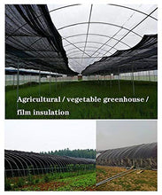 Resistente Ai Raggi UV Nero, Resistente all'Acqua, Nero al 50-60%, Bordo in Tessuto Ombreggiato con Occhielli per Piante da Giardino (Size : 3x10m)
