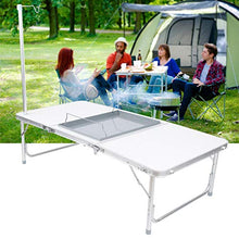 KUIDAMOS Forniture di mobili Resistenti e Antiscivolo Tavolo Pieghevole per Esterni, per Barbecue