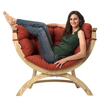 Amazonas Hammock Siena Telo Poltrona, Terracotta, Rosso, 58x118.5x93.5 cm