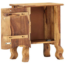 vidaXL Comodino 40x30x50 cm in Legno Massello di Sheesham