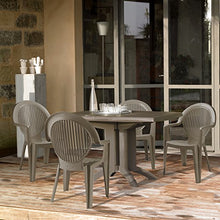 GROSFILLEX Vega Tavolo, PVC, Grigio, 118 x 77 x 72 cm
