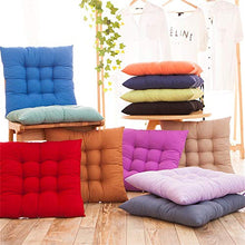 LucaSng - Set di 4 cuscini per sedie con nastro, 40 x 40 x 5 cm, in rattan, extra spessi, comodi