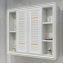 BXSZVOK Armadio per Specchio Intelligente, Armadio da Bagno con Illuminazione e Funzione di sfoggio, 2 Colori (Bianco, Blu),Bianca,90cm