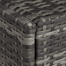 TecTake 403225 Lettino Sedia Prendisole in Rattan, Altezza Regolabile, Arredo Esterno Giardino, Sdraio Prendisole Divano, Grigio