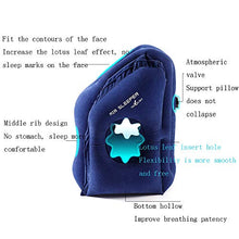 Mhwlai Multi-Funzione Cuscino da Viaggio Gonfiabile, Collo E Testa Cuscino Supporto per Auto Cuscino Ufficio Aereo Treno (Blu),Grigio