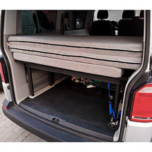 KFoam.es - Materasso pieghevole con viscoelastico, per Volkswagen T5, T6, Multivan, California Beach e Caravelle, 185 x 148 x 8 cm