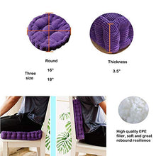 Morbuy Cuscino Soffice Rotondo da Pavimento Divano, Cuscino per Sedia Interno Meditazione ed Divano Camera da Letto Decorazione Domestica (45cm/ 18”, caffè)