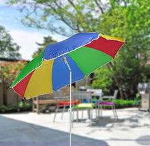 Spetebo - Ombrellone da spiaggia, 180 cm, colorato con giunto snodato