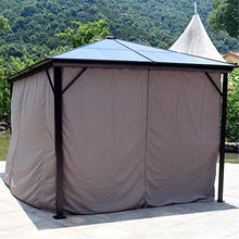 WSN Gazebo per Tende con Struttura in Alluminio 3x3.6m per Patio, Pannello Prendisole per PC Riparo da Giardino per Esterni per Tutte Le Stagioni