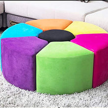 DIEDZ Sgabello per Scarpe Sgabello in Tessuto Creative Sofa Bench Sgabello in Legno massello colorato (41x33x27cm) (Colore: Arancione)