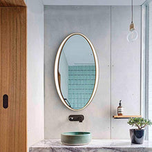 Bathroom mirror Specchio Bagno Nordico Semplice Specchio Ovale a Parete Specchio da Trucco Specchio da Bagno