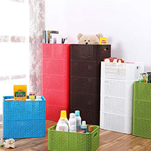 BESTonZON - Cesto portaoggetti Multifunzione per la casa e la casa, Colore: Verde, Blue, Medium