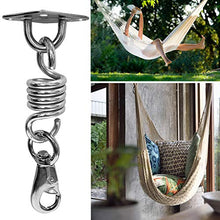 Leyeet - Gancio da soffitto in acciaio inox, con viti e bulloni per amaca Swing Sandbag