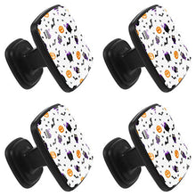 Felice Halloween Pomelli per Porta Set di 4 Pomelli per Mobili Manopole per Cassetti Cucina Armadio Vetro