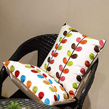 Print Cuscino Decorativo in Cotone per Divano con Finestra Ricamato sul Divano