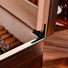 Sigaro Humidor Cedro con igrometro, desktop Digital Humidifier Brown Box può contenere circa 50 sigari