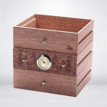 XUSHEN-HU Accessori Cedro Sigaro con Legno di Cedro Vernice Pelle Verticale Visuale Cigar Scatole Humidor Cigar