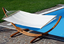 XL deluxe nobile 320cm Amaca con cornice in legno larice mod. 'ARADOS'