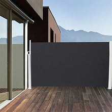 MCTECH 1.8X3m Frangivento Tenda da Sole Laterale Avvolgibile a Rullo Estensibile Paravento