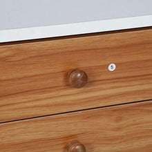 Dioche - Comodino moderno per la notte, design industriale, in legno, con 2 cassetti, 40 x 40 x 58 cm