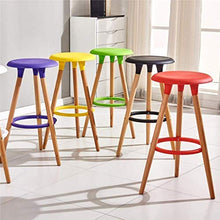 LWW Sedie, solidi domestici in legno da bar Sedia Sgabelli, moderna Minimalista Nordic Alta Moda Sgabelli Sedia alta Sedia,Rosso
