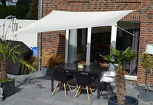 Floracord 06-77-07-38 Piazza Tenda con Protezione Contro la Pioggia 2,5 x 3 m compresi Gli Accessori con Cinghie Elastiche in Modo Permanente, Avorio