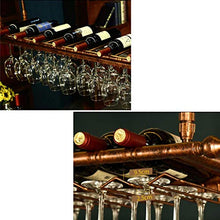 HLL Wine Rack, supporto di vetro Wine Kitchen Upside down Wine Rack stile semplice Ferro Hanging Glass Wine Rack decorazione del soffitto Mensola per bar, ristoranti, cucine,120x30cm,120x30cm