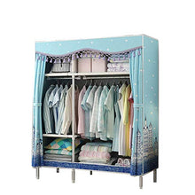 JFFFFWI Armadio Guardaroba Semplice con Struttura in Acciaio 125 * 170 * 45cm (Colore: A)