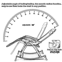 Generic Brands Sedie da Giardino reclinabili utili per Sdraio a gravità Zero, Sedia a Dondolo da Giardino per Esterni con Supporti in Cotone 200 kg