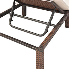 vidaXL Lettino Prendisole Regolabile con Cuscino in Polyrattan Marrone Sdraio