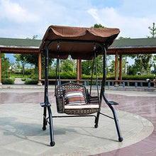 ANBO Sedia A Dondolo Regolabile per Esterni, Patio da Giardino, Sedile da Piscina, Spiaggia con Cuscini E Cuscino, Altalena da Patio per Giardino, Veranda, Cortile